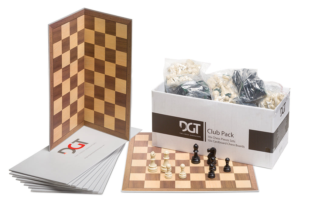 DGT Club Pack – 10 Complete Chess Sets with Boards & Pieces – image 2