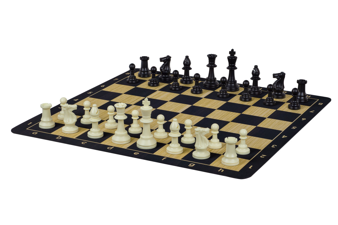 Roll-Up Chess Board No.6 – 51cm Black, Anti-Slip Rubber – image 2