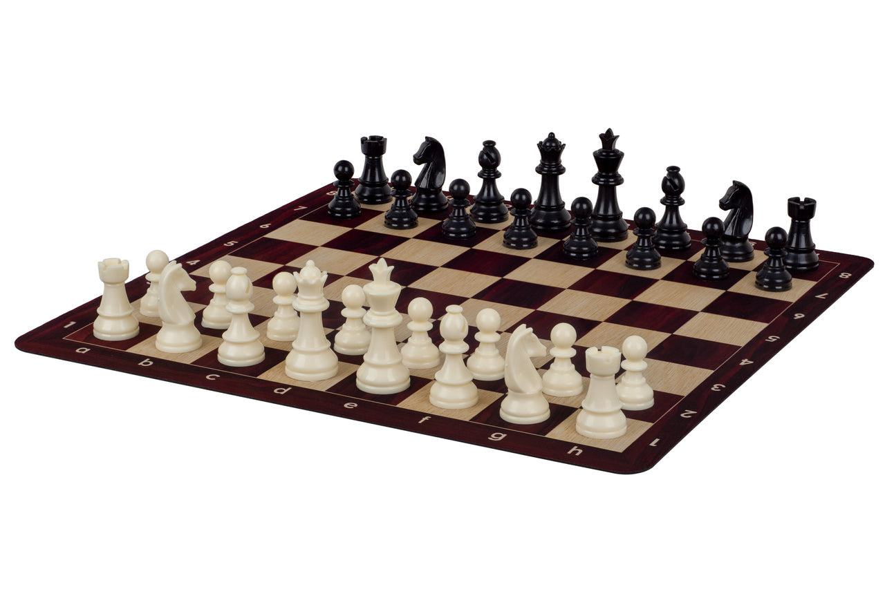 Roll-Up Chess Board No.6 – 51cm Mahogany, Anti-Slip Rubber – image 8