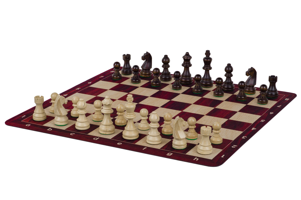 Roll-Up Chess Board No.6 – 51cm Mahogany, Anti-Slip Rubber – image 5