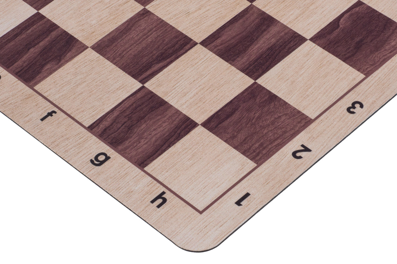 Roll-Up Chess Board No.6 – 51cm Light Wood, Anti-Slip Rubber – image 5