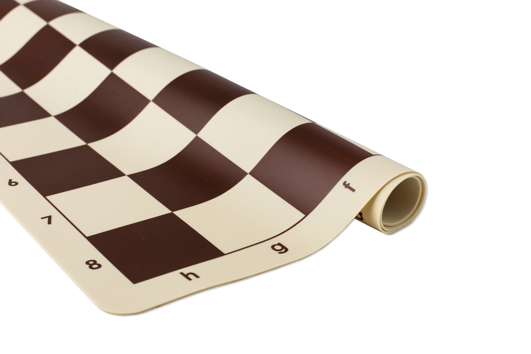 Silicone Chessboard No.6 - White & Brown 57mm Rollable