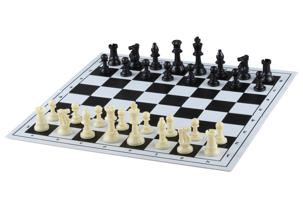 Foldable Plastic Chessboard No.4 36cm Black – 38mm Compact Travel Board – image 4
