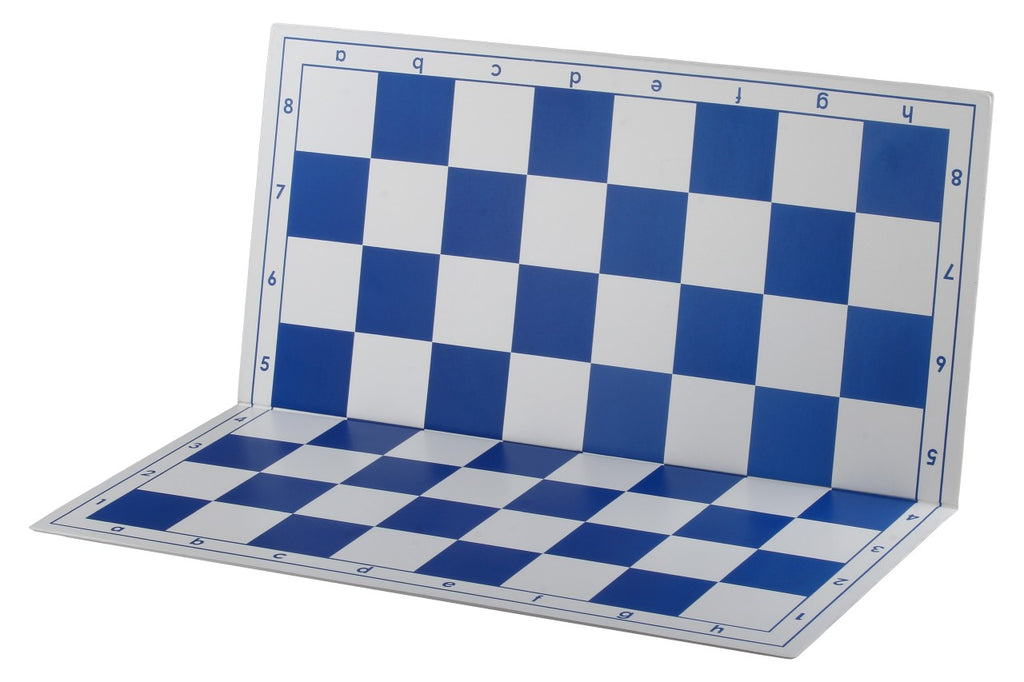 Foldable Plastic Chessboard 51cm Blue – Tournament 57mm Squares
