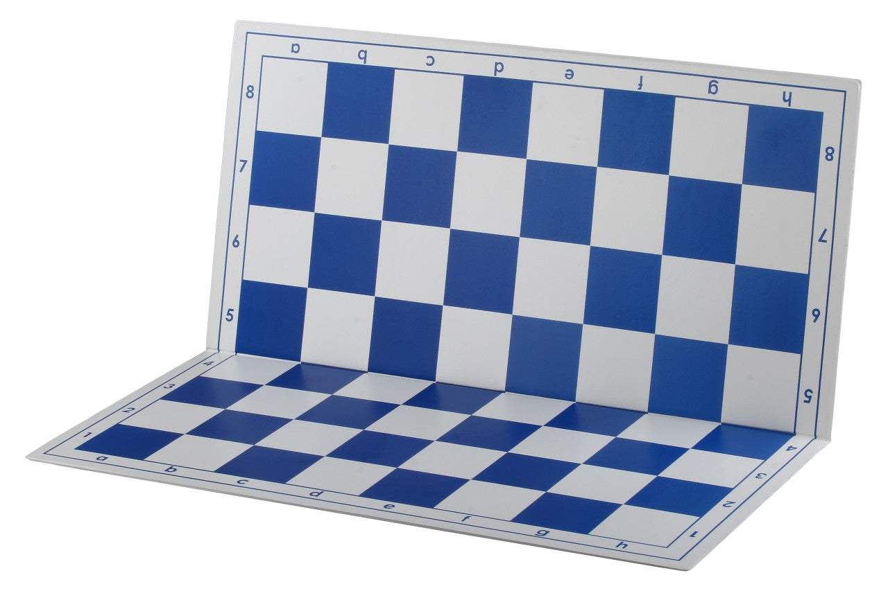 Foldable Plastic Chessboard 51cm Blue – Tournament 57mm Squares