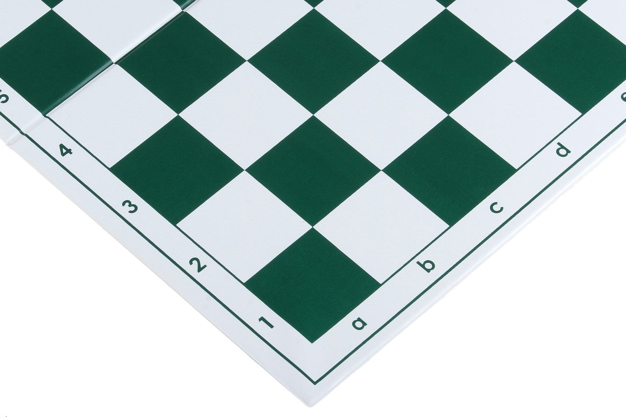 Plastic Chess Board Folding No.6 - 57mm Green & White with Notation – image 2