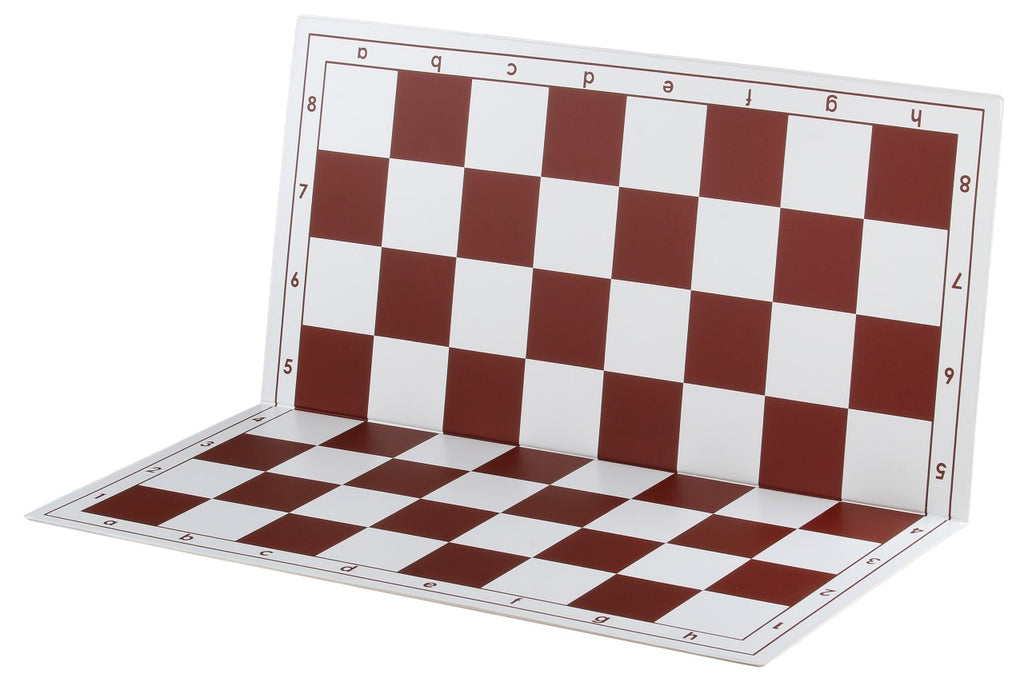 Foldable Plastic Chessboard 51cm Red – Tournament 57mm Squares