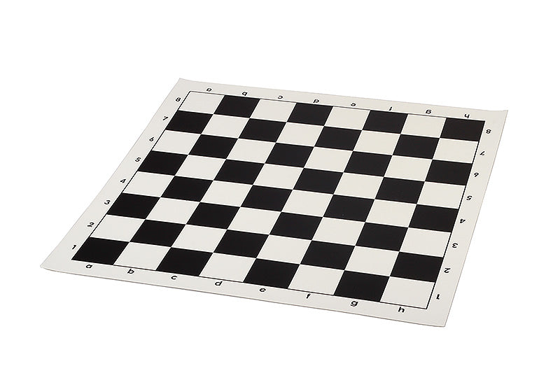 Chess Board Vinyl Roll-Up 51cm Black - Tournament 57mm Squares Portable Lightweight – image 2