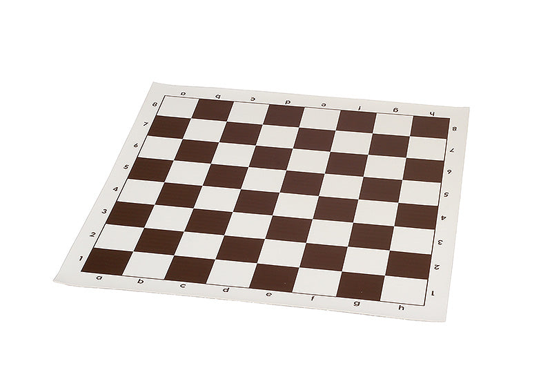Vinyl Standard Chessboard 43cm Brown – Tournament 45mm Portable Board – image 2