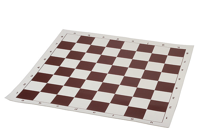 Chess Board Vinyl Roll-Up 51cm Brown - Tournament 57mm Squares Portable Lightweight – image 4