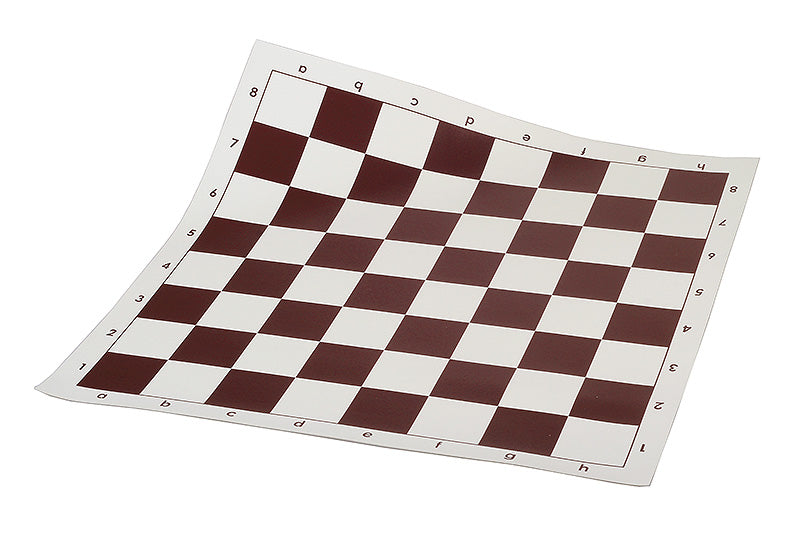 Chess Board Vinyl Roll-Up 51cm Brown - Tournament 57mm Squares Portable Lightweight – image 3