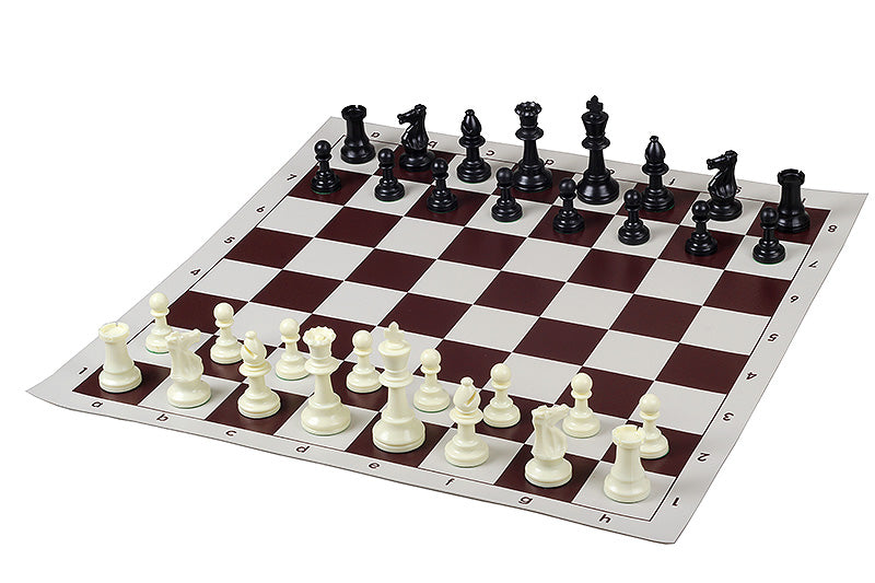 Plastic French Staunton Chess Pieces 3.75" – Budget Unweighted Club Set – image 4