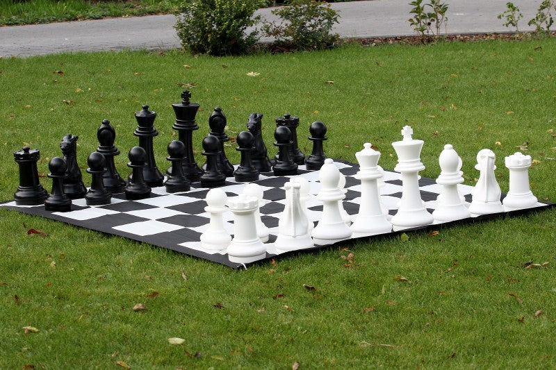 Garden Chess Set Medium 41cm King - Complete with Nylon Board Weather-Resistant – image 4