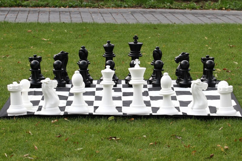 Garden Chess Set Medium 41cm King - Complete with Nylon Board Weather-Resistant – image 5