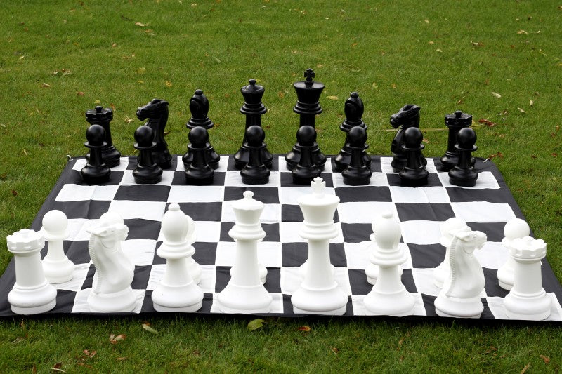 Garden Chess Set Medium 41cm King - Complete with Nylon Board Weather-Resistant – image 3