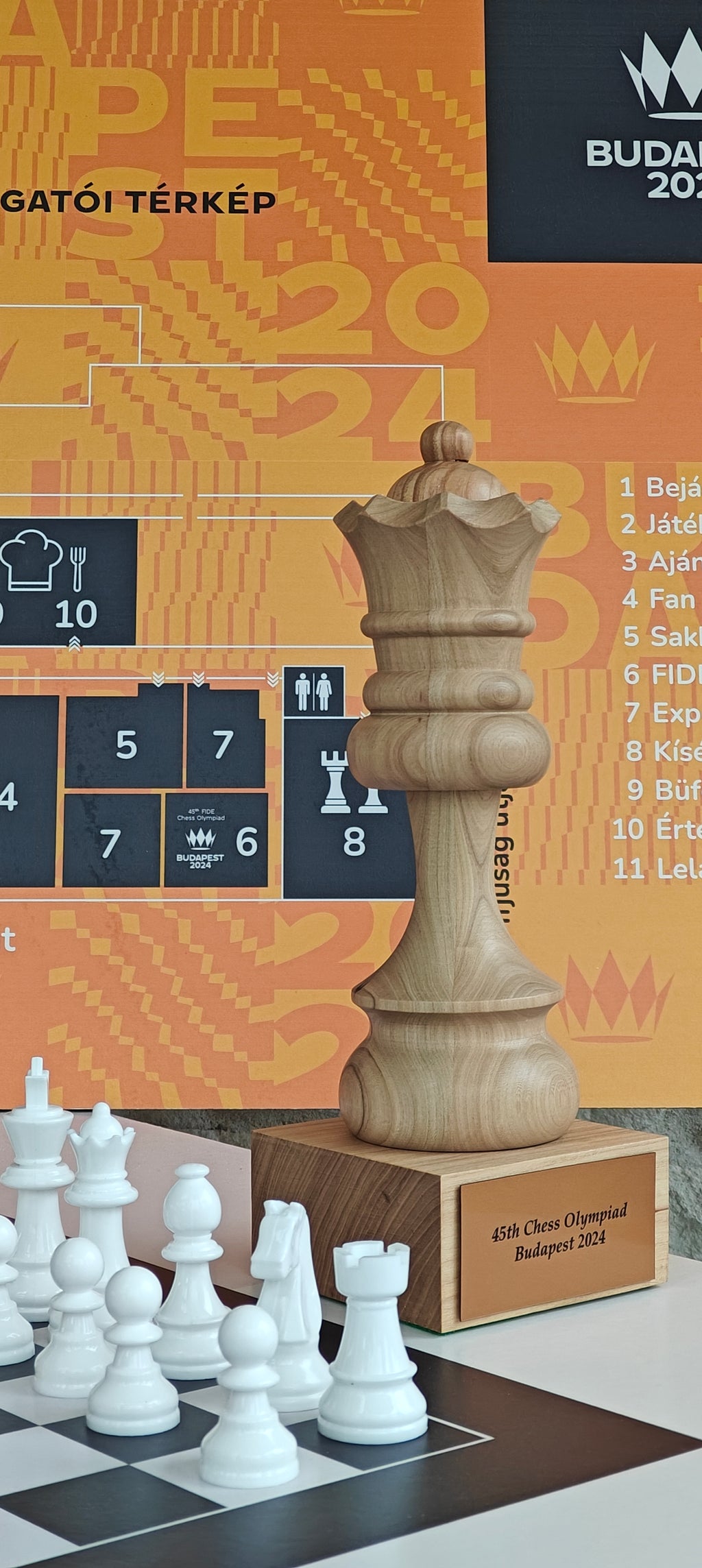 Chess Trophy Cup – Black King, Handcrafted Wood – image 3