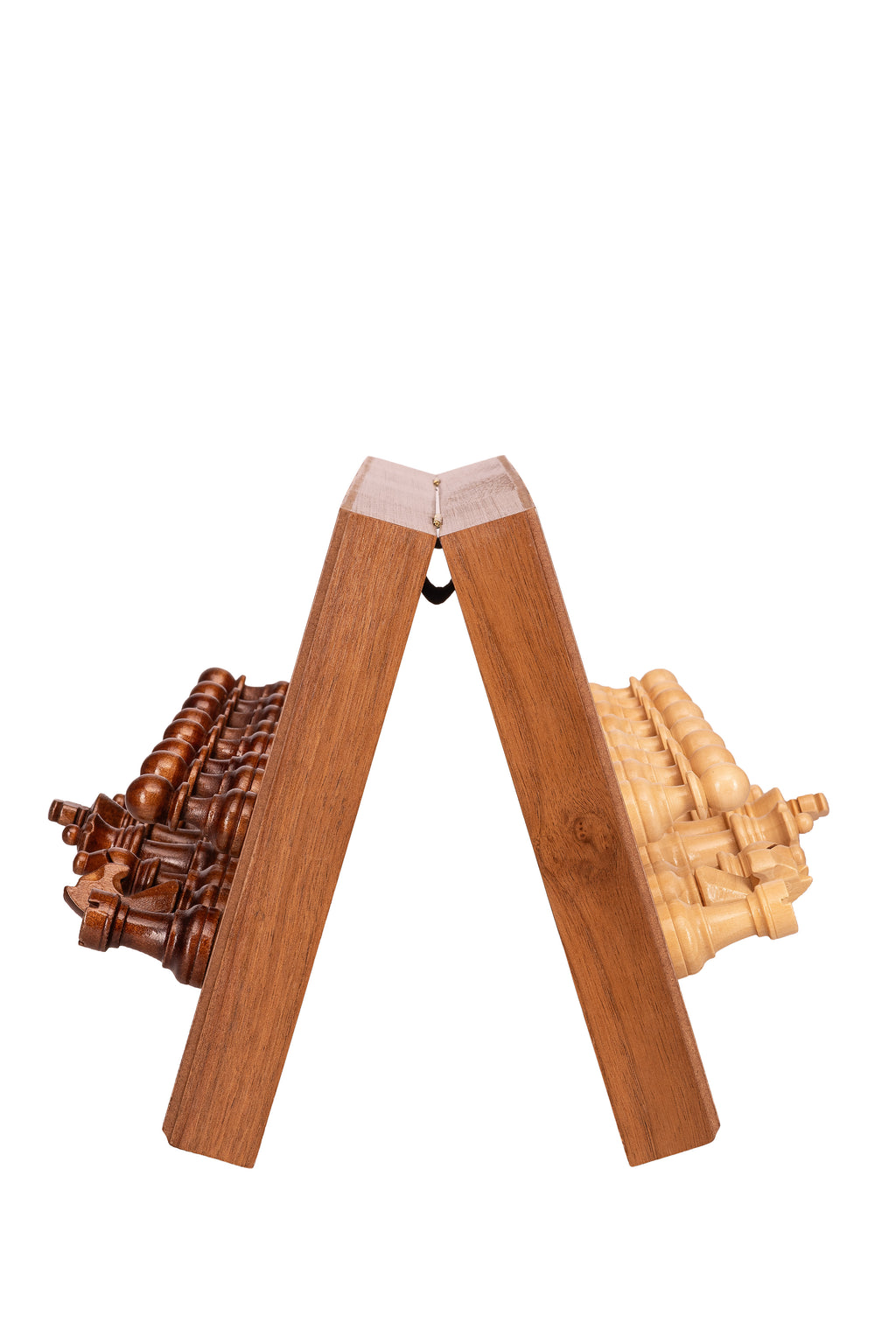 Magnetic Travel Chess Set — Walnut, 33×33 cm Wooden Folding Case – image 8