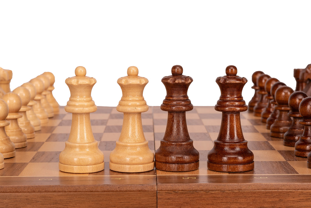 Magnetic Travel Chess Set — Walnut, 33×33 cm Wooden Folding Case – image 11