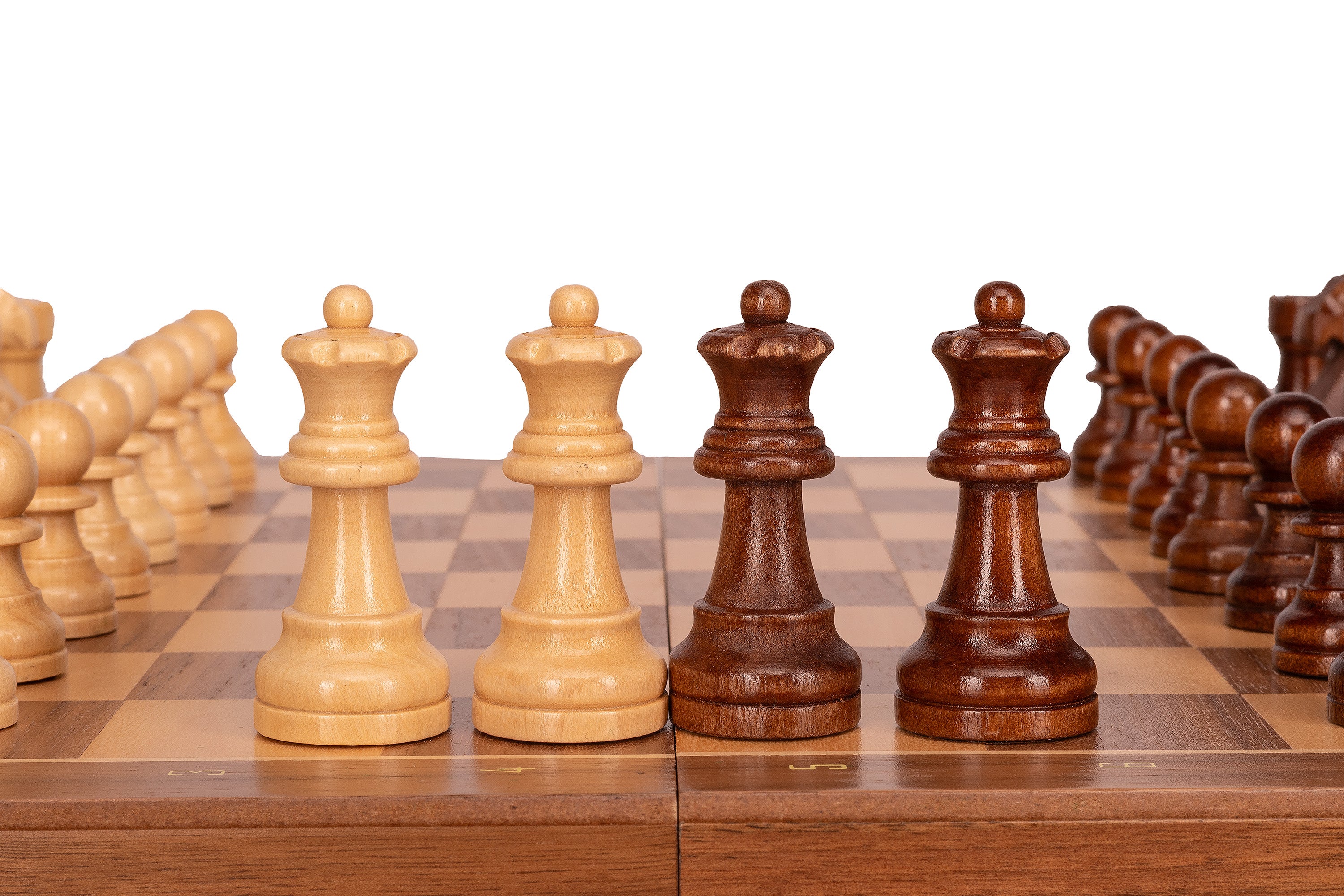 Magnetic Travel Chess Set — Walnut, 33×33 cm Wooden Folding Case – image 11