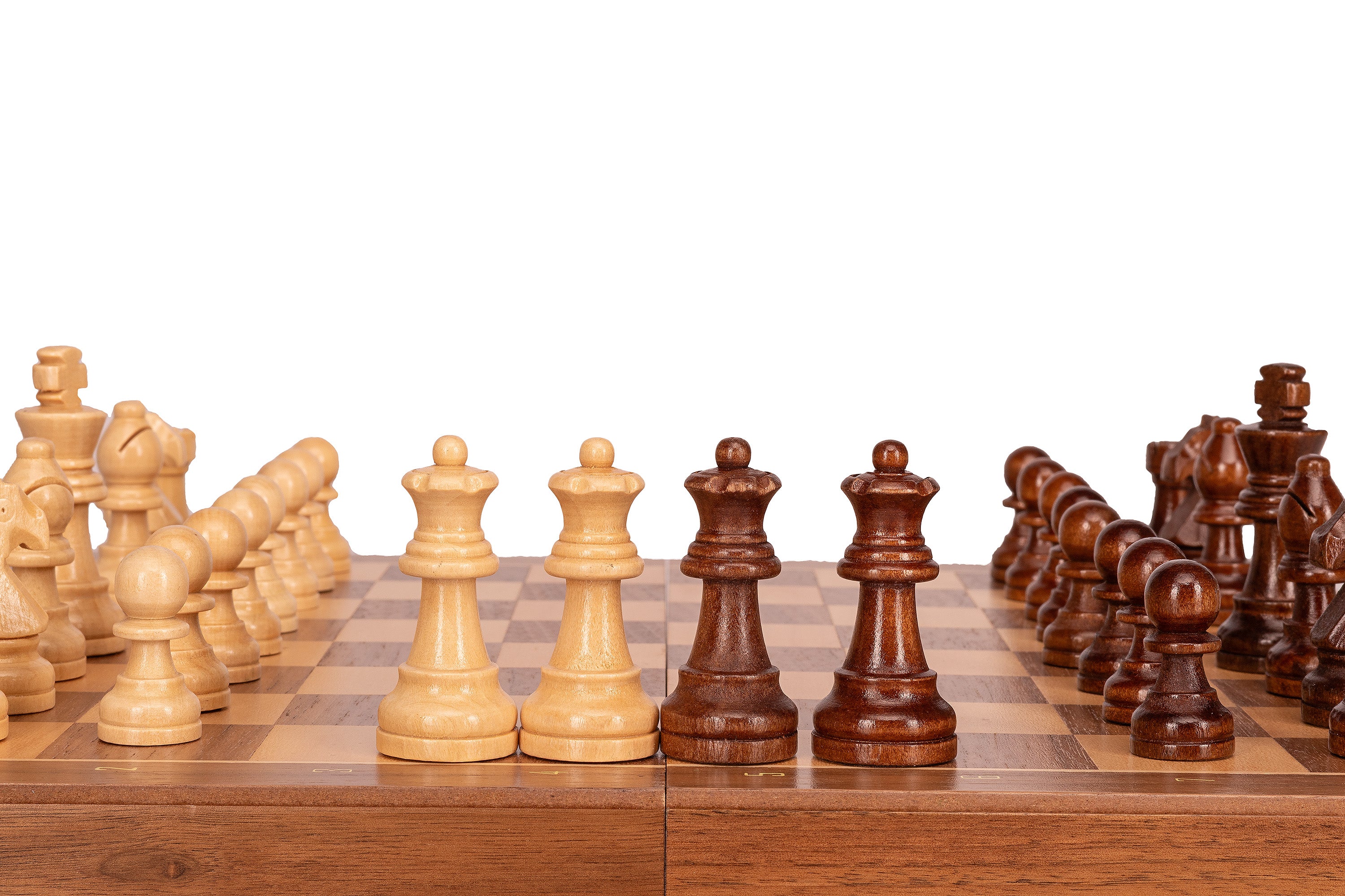 Magnetic Travel Chess Set — Walnut, 33×33 cm Wooden Folding Case – image 12