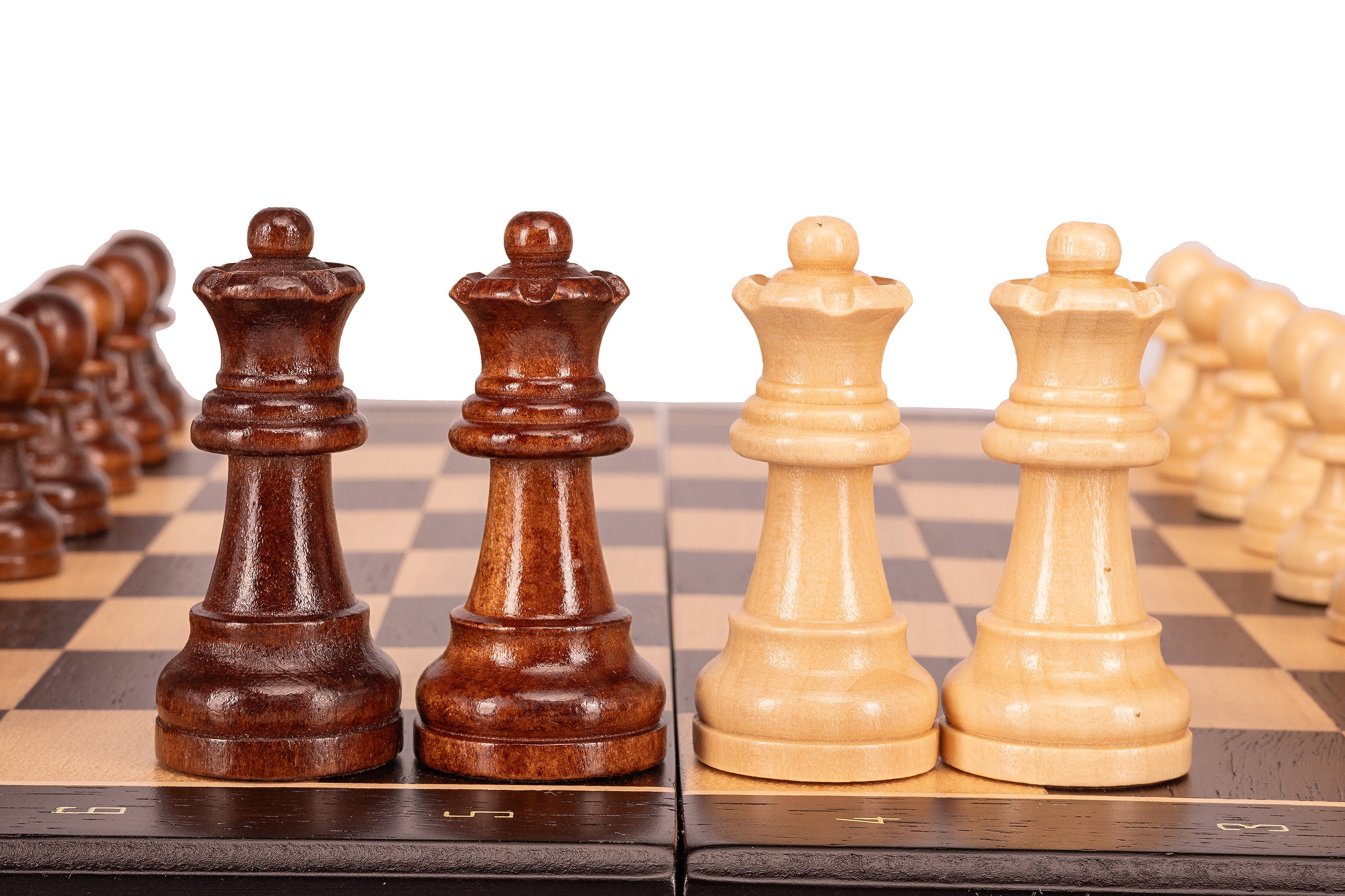 Magnetic Travel Chess Set — Black, 33×33 cm Wooden Folding Case – image 9