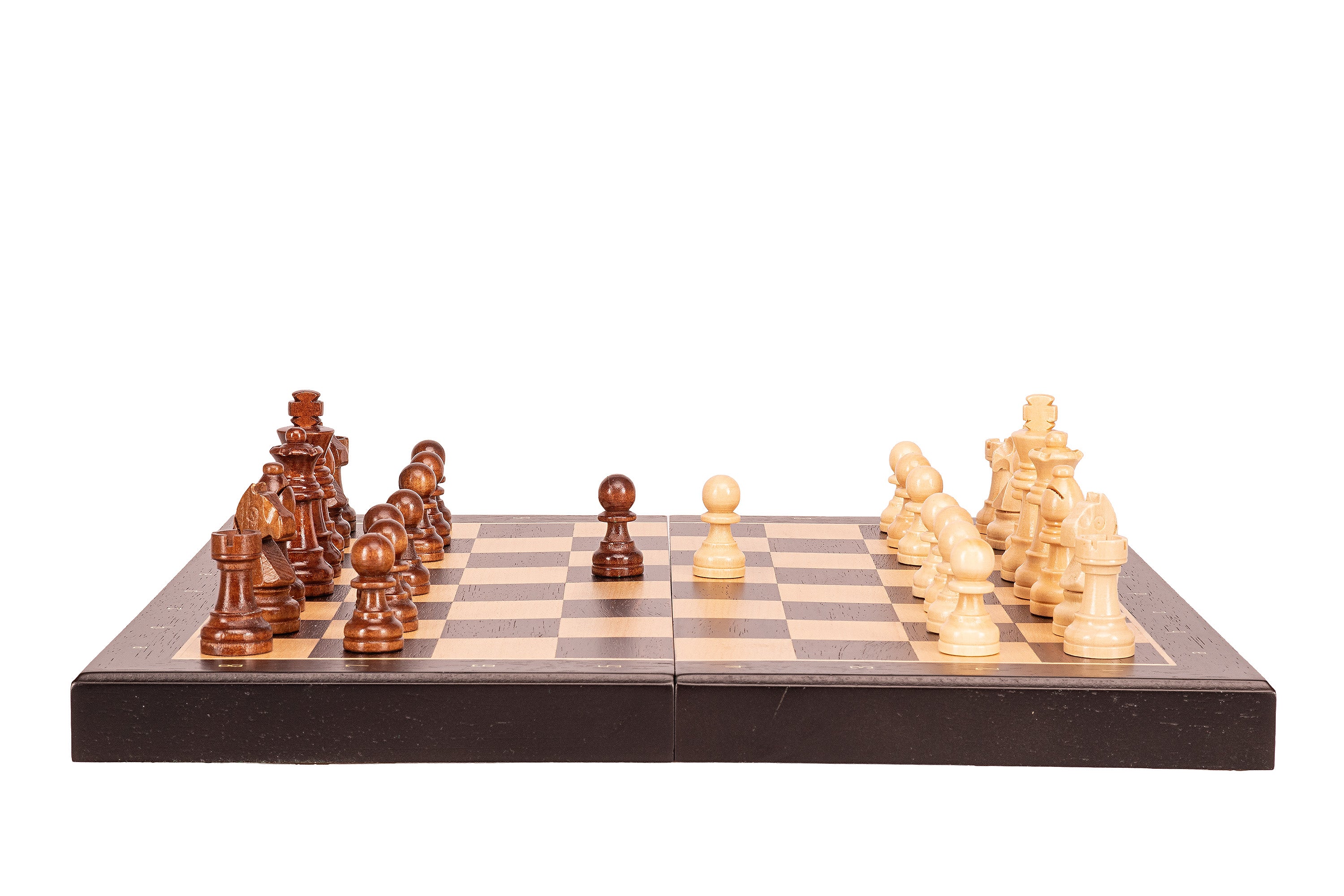 Magnetic Travel Chess Set — Black, 33×33 cm Wooden Folding Case – image 2
