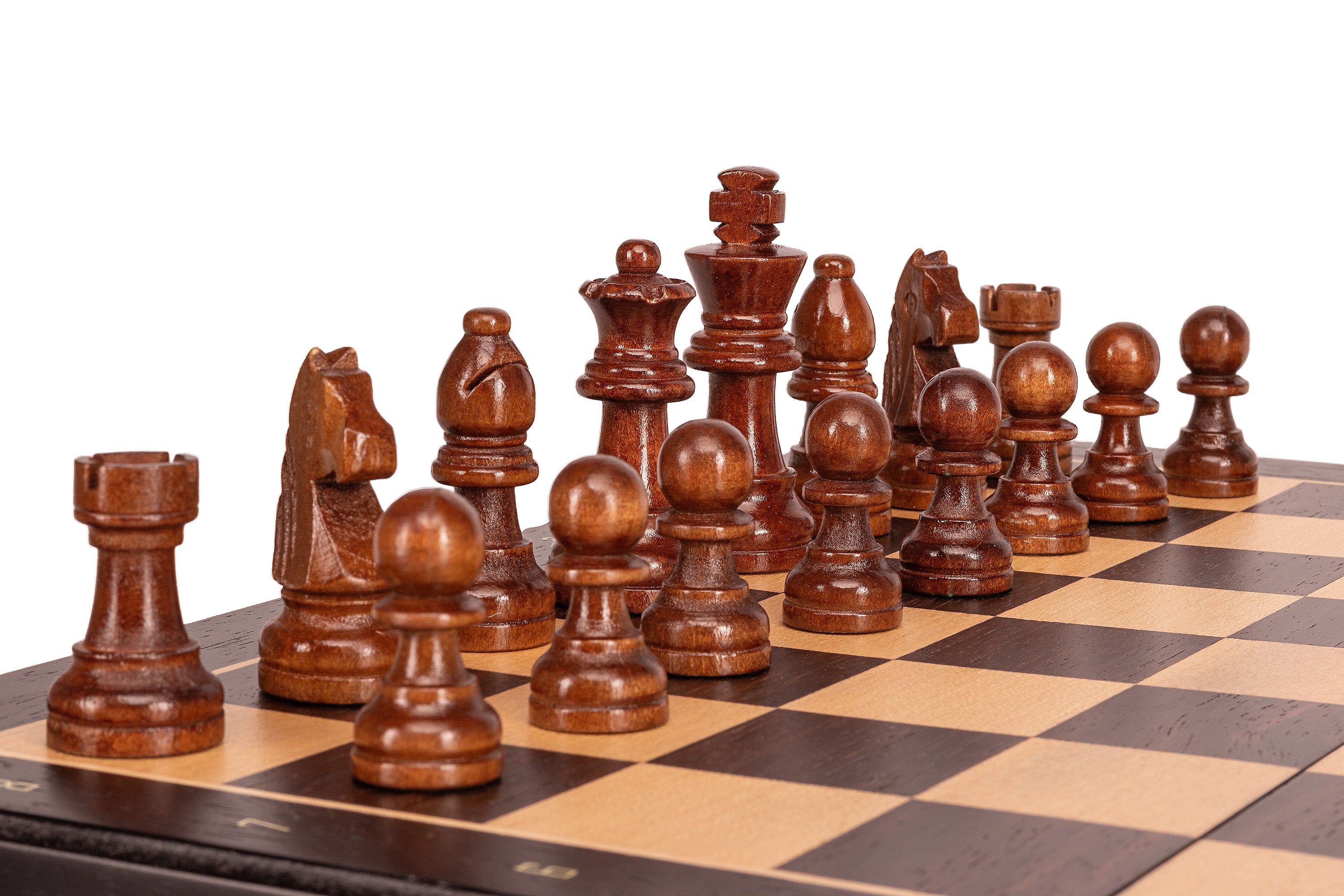 Magnetic Travel Chess Set — Black, 33×33 cm Wooden Folding Case – image 11