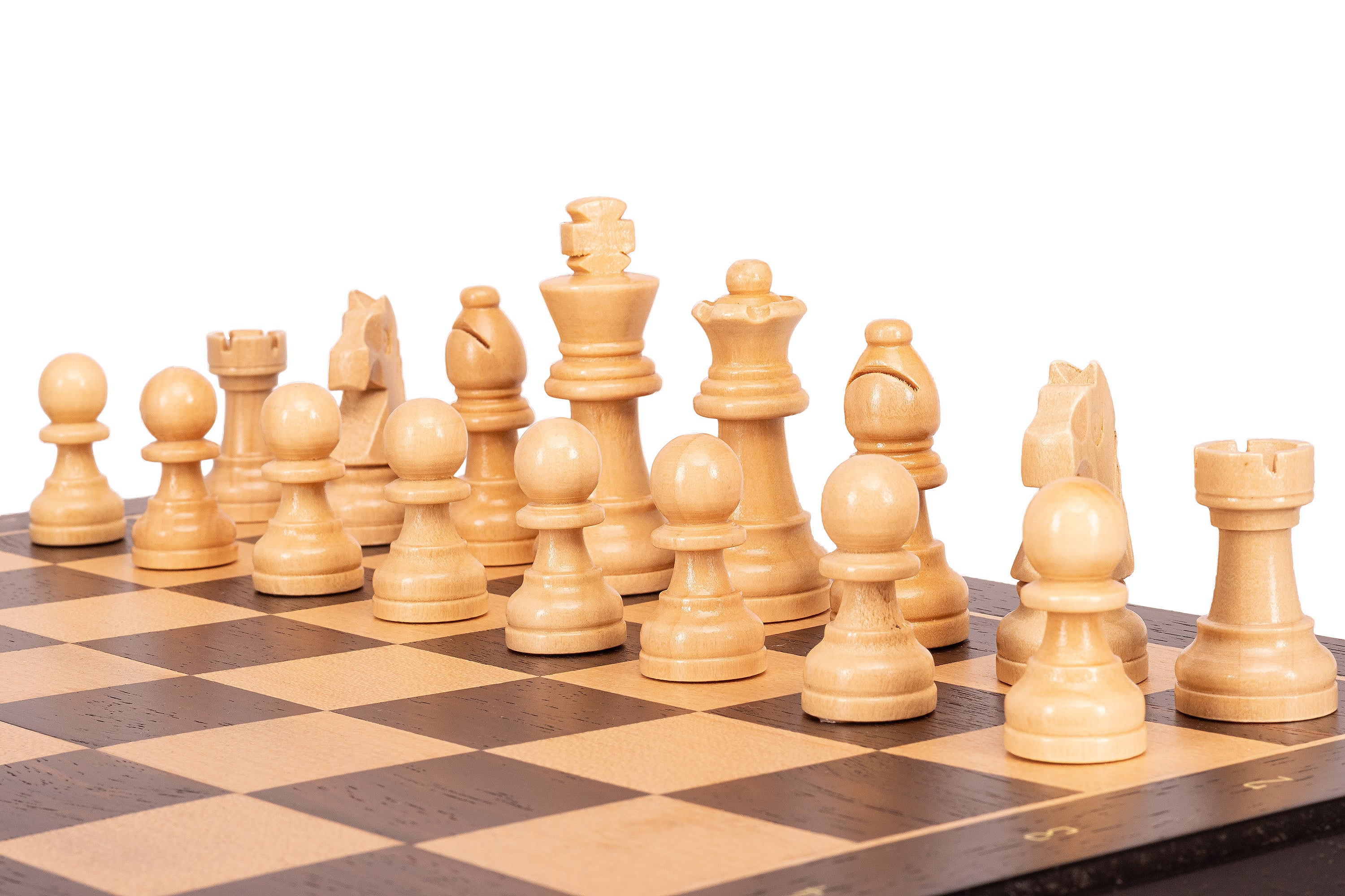 Magnetic Travel Chess Set — Black, 33×33 cm Wooden Folding Case – image 12