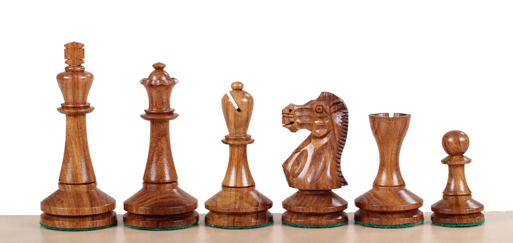 Blackmore Chess Pieces 4" – Acacia & Boxwood Weighted Premium Set – image 2