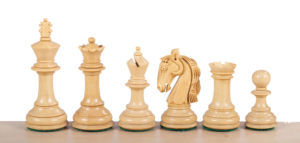 Colombian Acacia & Buckthorn Carved Chess Pieces - 3.75" King - Premium Wooden Figures – image 2