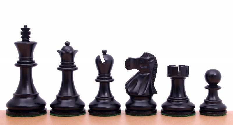 Reykjavik Chess Pieces 3.5" - Ebonized Boxwood Weighted Tournament Set – image 2