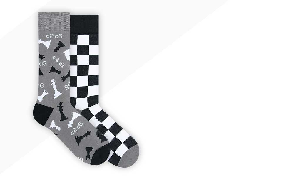 Nanushki Chess Socks – Size 36–39 (Small) – image 4