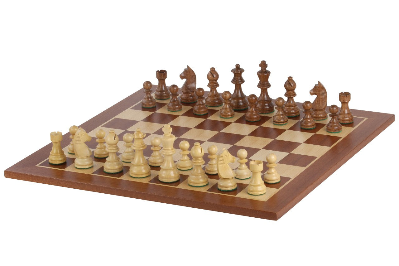 Tournament Chess Set No.5 – Mahogany Board 50mm & German Knight – image 10