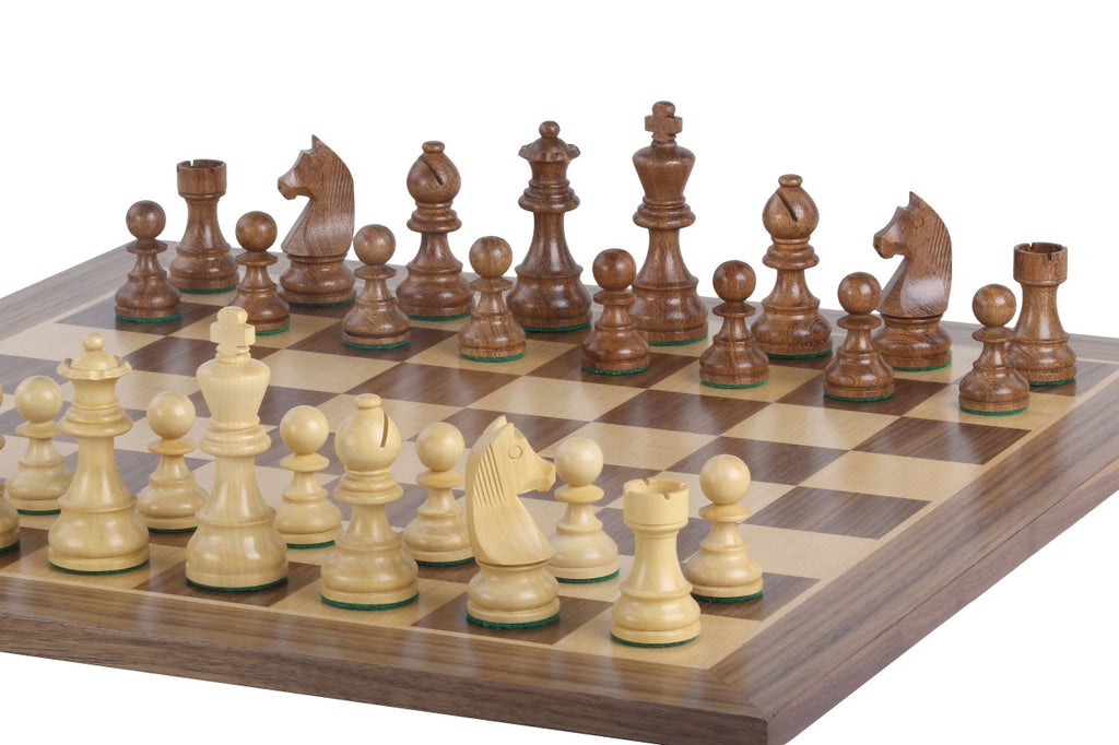 Tournament Chess Set No.5 – Walnut Board 50mm & German Knight