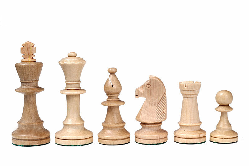 Staunton No.5 Chess Pieces 85mm – Budget Carved Wooden Set – image 3