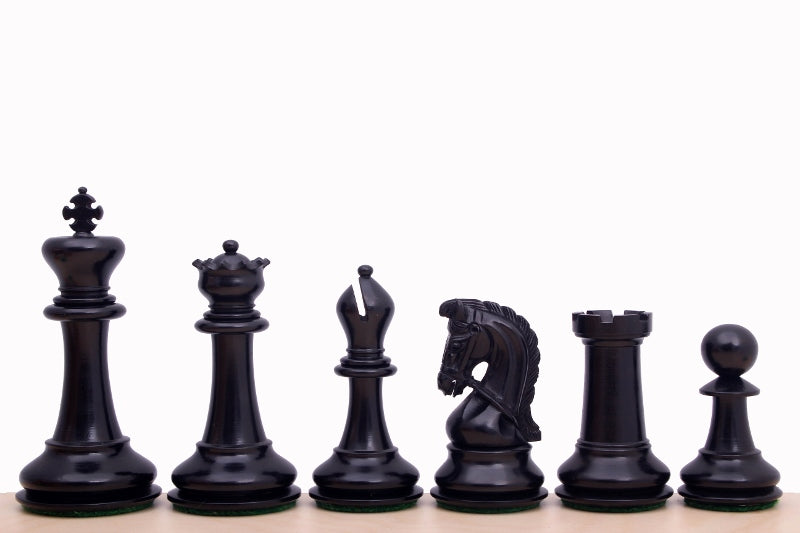 Sultan Chess Pieces 3.75" - Ebonized Boxwood Weighted Premium Set – image 2