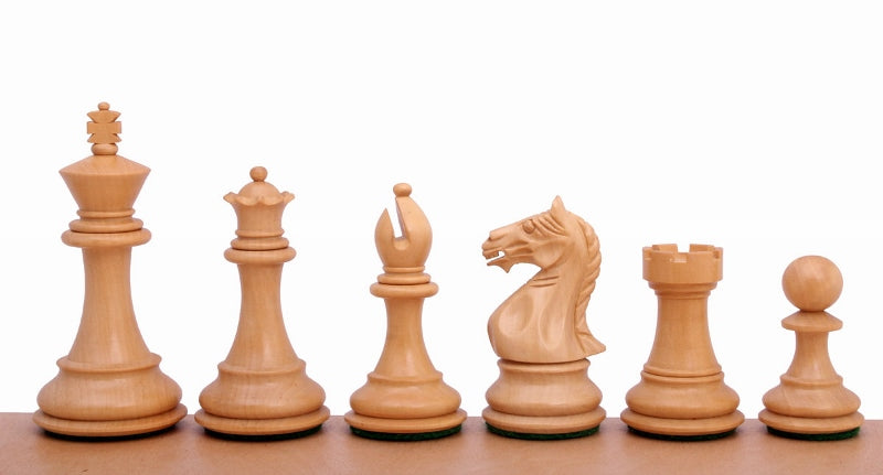 Supreme Chess Pieces 3.75" – Ebonized & Boxwood Weighted Set with Extra Queens – image 3