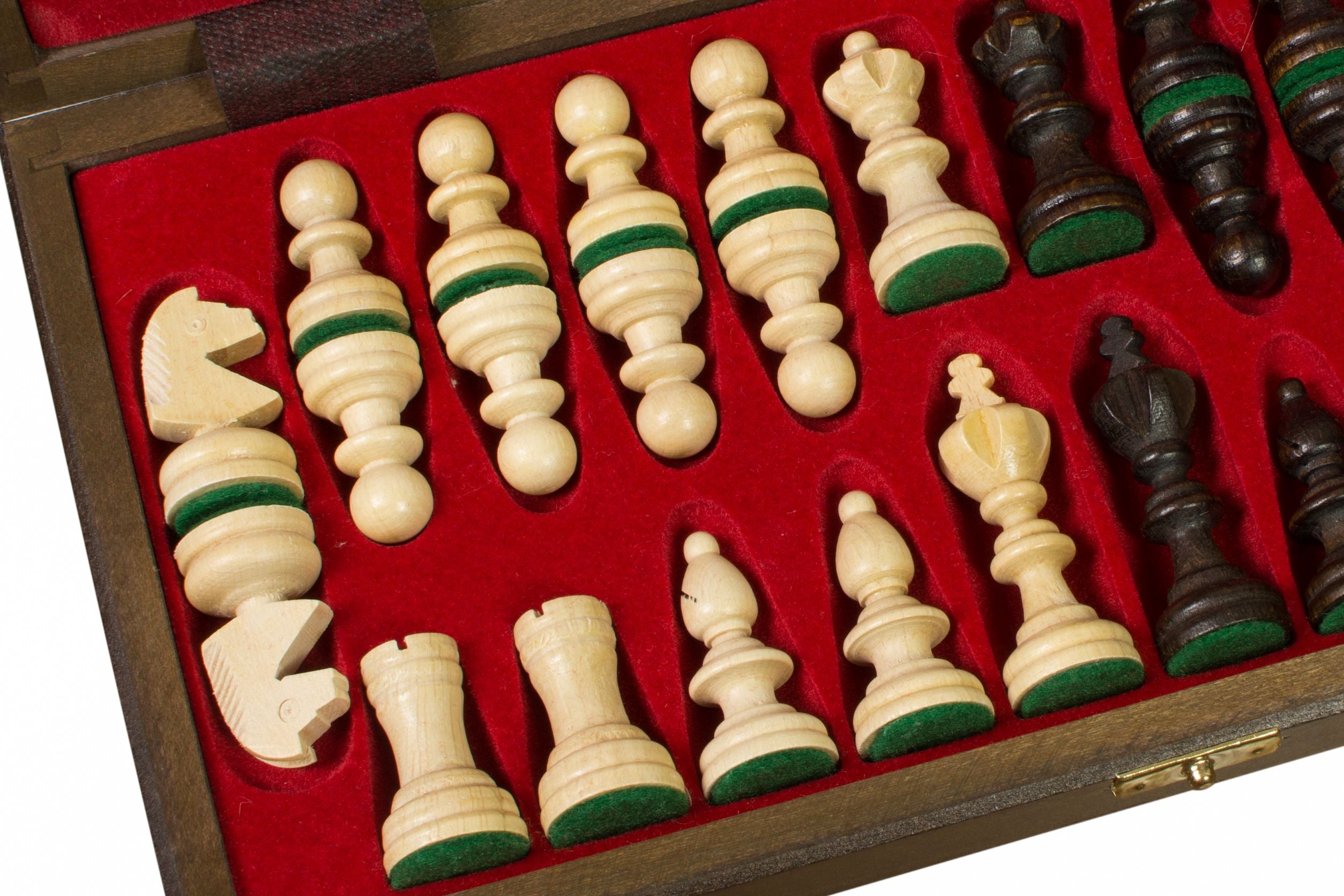 Wooden Chess Case with Insert – 35x35cm, 35mm Squares