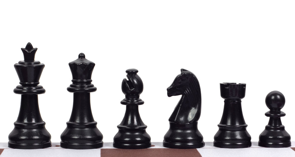 Staunton Plastic Chess Pieces 65mm King – Compact No.3 Size – image 3