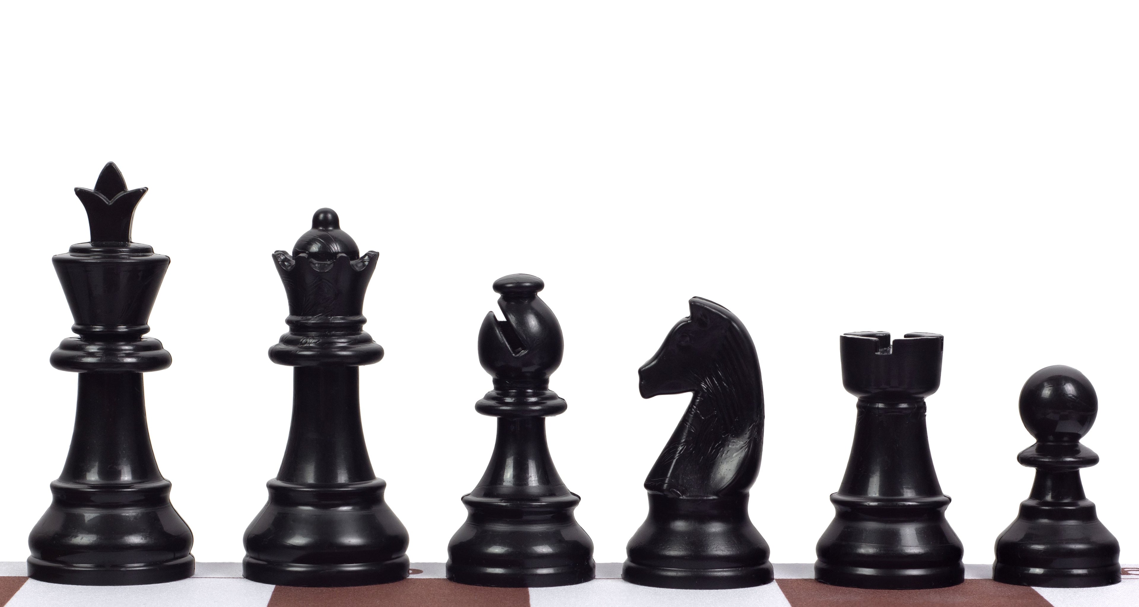 Staunton Plastic Chess Pieces 95mm King – Large Tournament No.6 – image 5