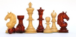 Unicorn Chess Pieces 4.25" - Paduk Boxwood Weighted Luxury Set