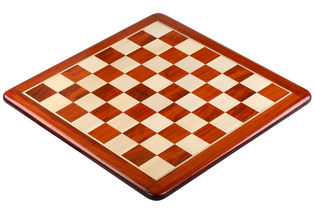 Solid Wood Chess Board 53×53 cm – Redwood & Beechwood (55 mm squares), Without Notation