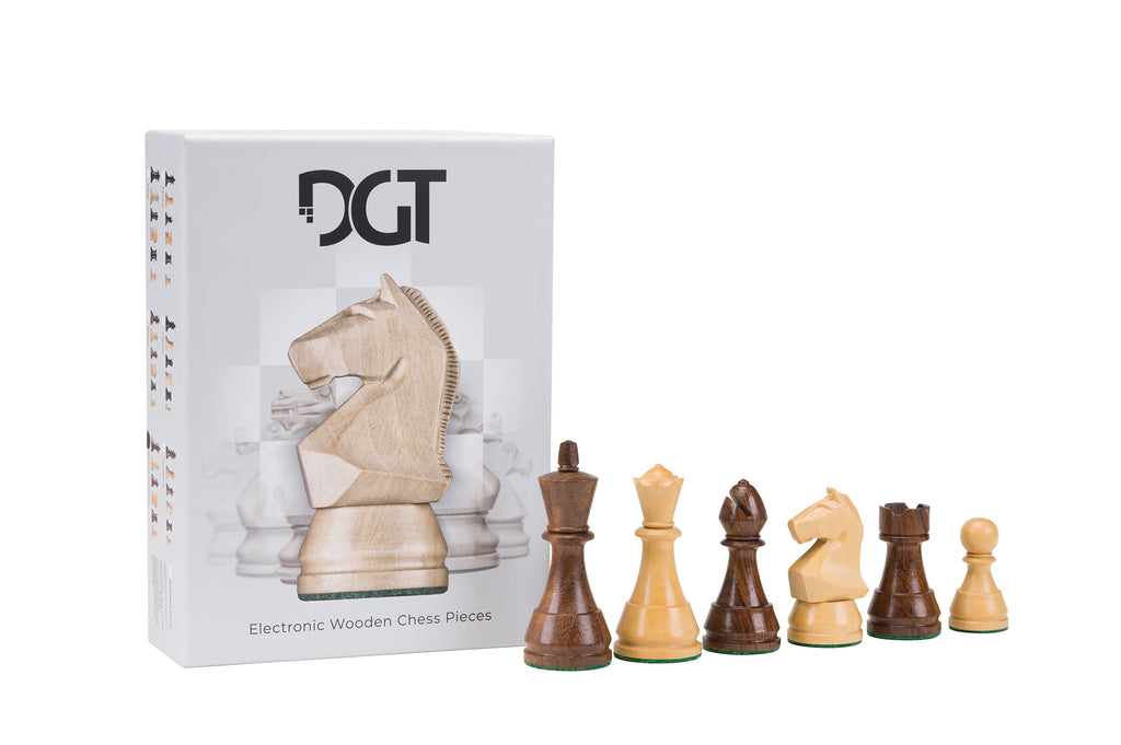 DGT Modern Electronic Chess Pieces – Unweighted 3.75" for E-Boards
