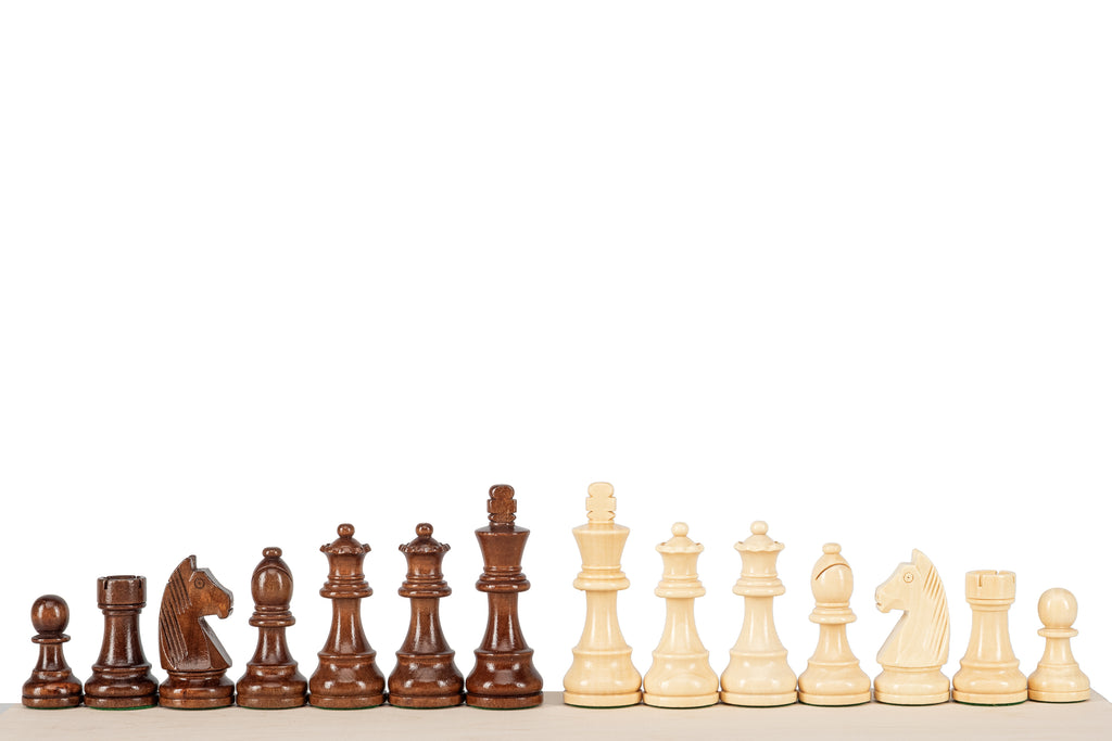 German Staunton No.5+ Chess Pieces — 98 mm King, Metal Weighted