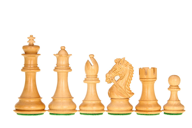 Kings Bridal Chess Pieces – Acacia & Boxwood, 4" King