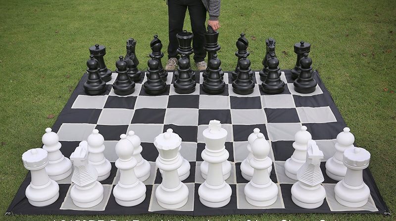 Garden Chess Set Large Complete - 64cm King with Nylon Board – image 2