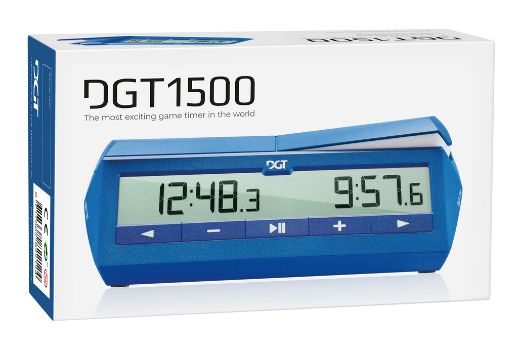 DGT 1500 Chess Clock — Blue, Digital Tournament Timer – image 6