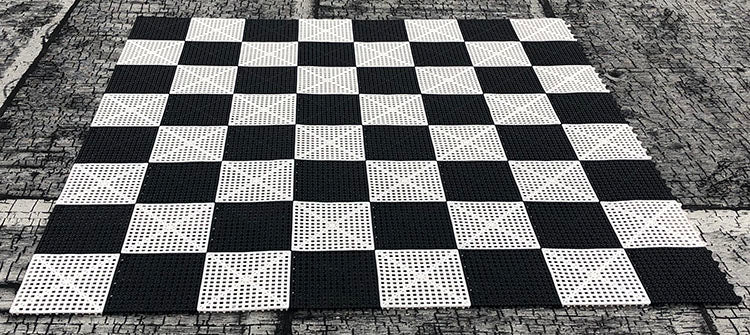PVC Rubberized Chess Board – 8" (20cm) Squares, Non-Slip Outdoor – image 2