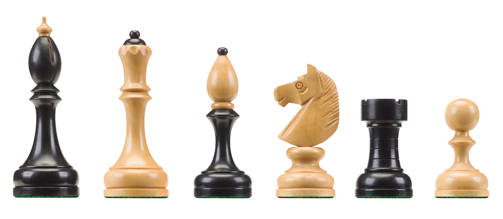 Chess Pieces Electronic DGT Czech Club - Weighted Wooden Pieces for E-Boards