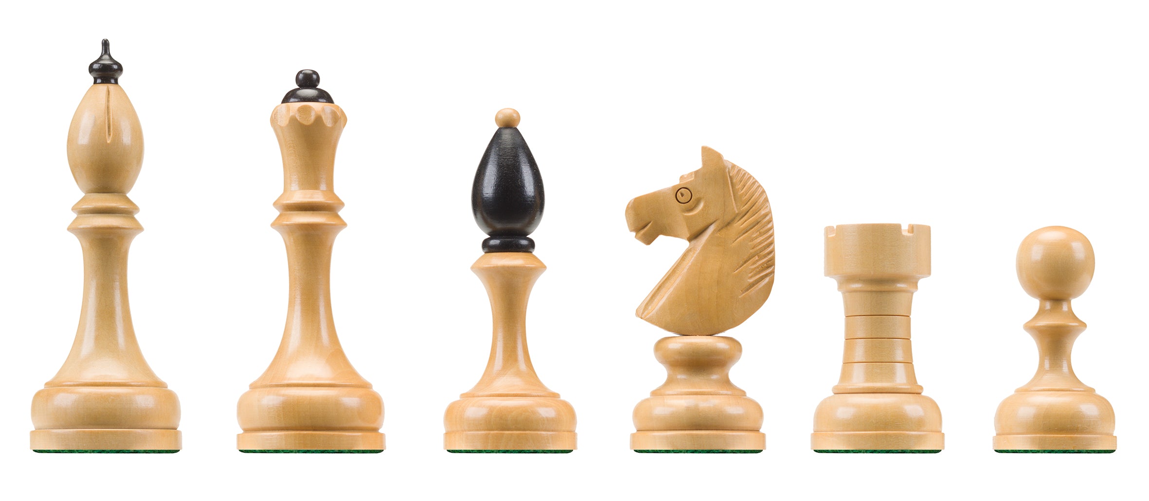 Chess Pieces Electronic DGT Czech Club - Weighted Wooden Pieces for E-Boards – image 2